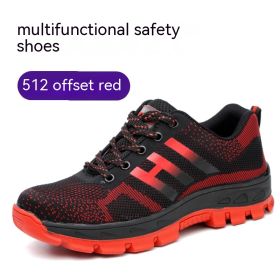 Mens Lightweight Breathable Anti-smash And Anti-puncture Labor Insurance Shoes