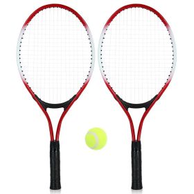 1pair Tennis Rackets With 1pc Tennis Ball & 1pc Bag; For Outdoor Sports; Tennis Playing; Friends And Family Entertainment