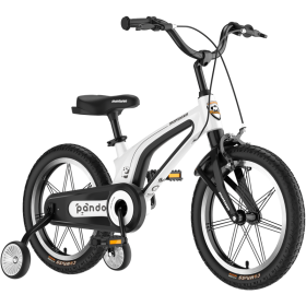 16" Kids Bike for Girls and Boys, Magnesium Alloy Frame with Auxiliary Wheel, Kids Single Speed Cruiser Bike.