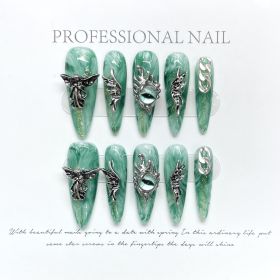 Heavy Industry Handmade Wear Nail Liquid Wings Angel Pupil Long Nail Stickers