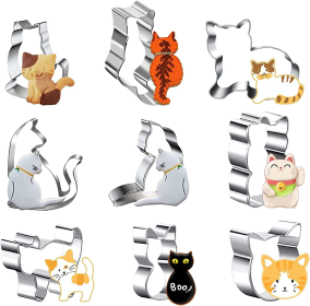 Cartoon Cat Biscuit Mold Baking Utensils