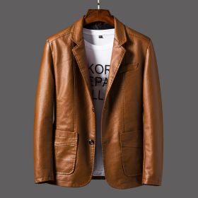 Men's Youth Leather Jacket Coat